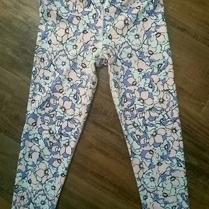 Girls M (7-8) Multicolored Active Leggings